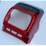 KAPOTA - ZÁVĚTRNÝ ŠTÍT - RED STYLE - ČERVENÁ METALÍZA - (TMAVÉ PLEXI)